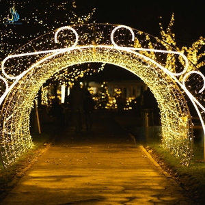 Nieuwjaarsdag Buiten Feestelijke Lantaarn Decoratie LED Boogverlichting - Product Image 5