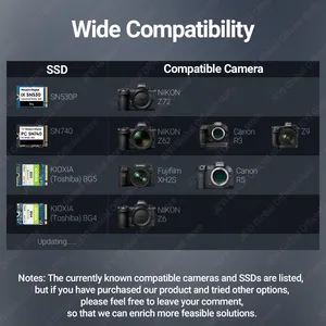 Adaptateur JEYI CFexpress Type B vers M.2 2230 NVMe SSD, <span class=keywords><strong>carte</strong></span> <span class=keywords><strong>mémoire</strong></span> d'extension PCIe 4.0 pour Canon Nikon Z9 Z7 Z6 R3 R5 OEM - Product Image 4