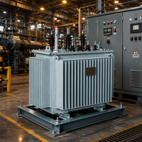 Transformateur de puissance toroïdal immergé dans l'huile triphasé 1600 kVA, 50 Hz, entrée 35 kV, sortie 380 V, 1,6 MVA