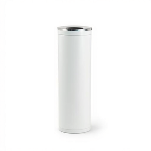 Cestino Portacenere Bianco 710 in Alluminio per Esterni e Interni - Product Image 2
