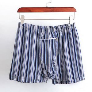 Caleçons rayés pour hommes, boxers amples et respirants à taille haute pour hommes d'âge moyen et âgés, boxers à fermeture éclair - Product Image 3