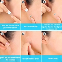 Autocollants invisibles pour le lifting du visage, raffermissants, 40 pièces/boîte, autocollants sculptants pour le visage en forme de V pour femmes