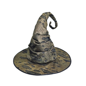 Sombrero de bruja rizado y puntiagudo para Halloween, sombrero de bruja arrugado y desgastado para cosplay, fiesta, carnaval, disfraz, accesorio para adultos - Product Image 6