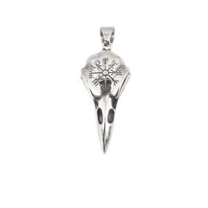 Yunnique – pendentif en acier inoxydable avec symbole viking, crâne d'aigle, bijoux à thème, cadeau, collier à la mode - Product Image 5
