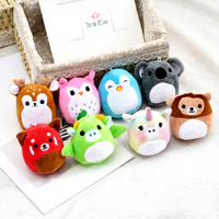 En gros Nouveaux Porte-clés et Pendentifs de Sac à Dos en Peluche Animaux Mignons de Dessin Animé, Petits Animaux Exquis, Cadeau de Fête pour Enfants