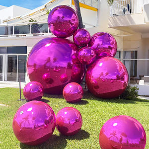자이언트 팽창식 미러볼 PVC 대형 광택 장식 풍선 구체 파티 디스코 장식 반사식 블로우업 크리스마스 볼 - Product Image 4
