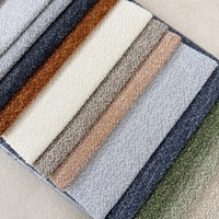 Tissu chenille aspect lin, tissé uni, pour canapé, décoration intérieure