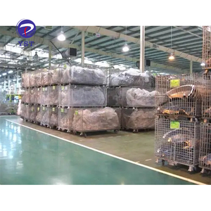 Gabbia di immondizia su misura della rete metallica del ferro delle merci di stoccaggio di trasporto del carrello elevatore del magazzino per l'industria di riciclaggio - Product Image 6