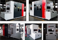 Machine de découpe à grande vitesse à 5 axes de type ouvert à vision intelligente pour l'industrie de la chaussure, moteur d'exploitation automatique CNC Siemens