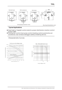 Yuanze <span class=keywords><strong>YAL</strong></span> 70A/80A relè per auto in miniatura HFV7 70A/80A 14VDC relè a 4pin relè di controllo dell'illuminazione automobilistica - Product Image 5