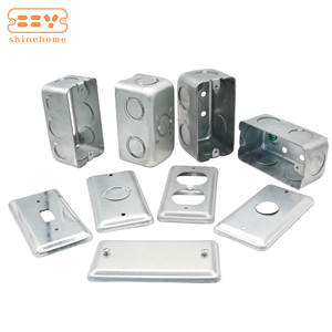 กล่องรวมสายไฟโลหะรูปสี่เหลี่ยมผืนผ้าขนาด <span class=keywords><strong>2x4</strong></span> นิ้ว ความลึก 1-7/8 นิ้ว ทำจากเหล็กชุบสังกะสี พร้อมช่อง KO ขนาด 3/4 นิ้ว สำหรับสวิตช์และเต้ารับติดผนัง - Product Image 6