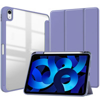 Étui avec support pour stylet à bords souples, coque en TPU+PC acrylique pour iPad 10e et 11e génération 2025, 11 pouces, coque arrière transparente pour iPad 11e A16
