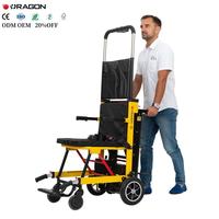 Dragon Wholesale Chariot élévateur électrique pour l'ascension et la descente des escaliers, chariot de transport électrique, transporteur électrique pour escaliers, fauteuil roulant, brancard