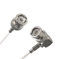 Conectores macho BNC Cable coaxial RG188 de 50 ohmios Blanco