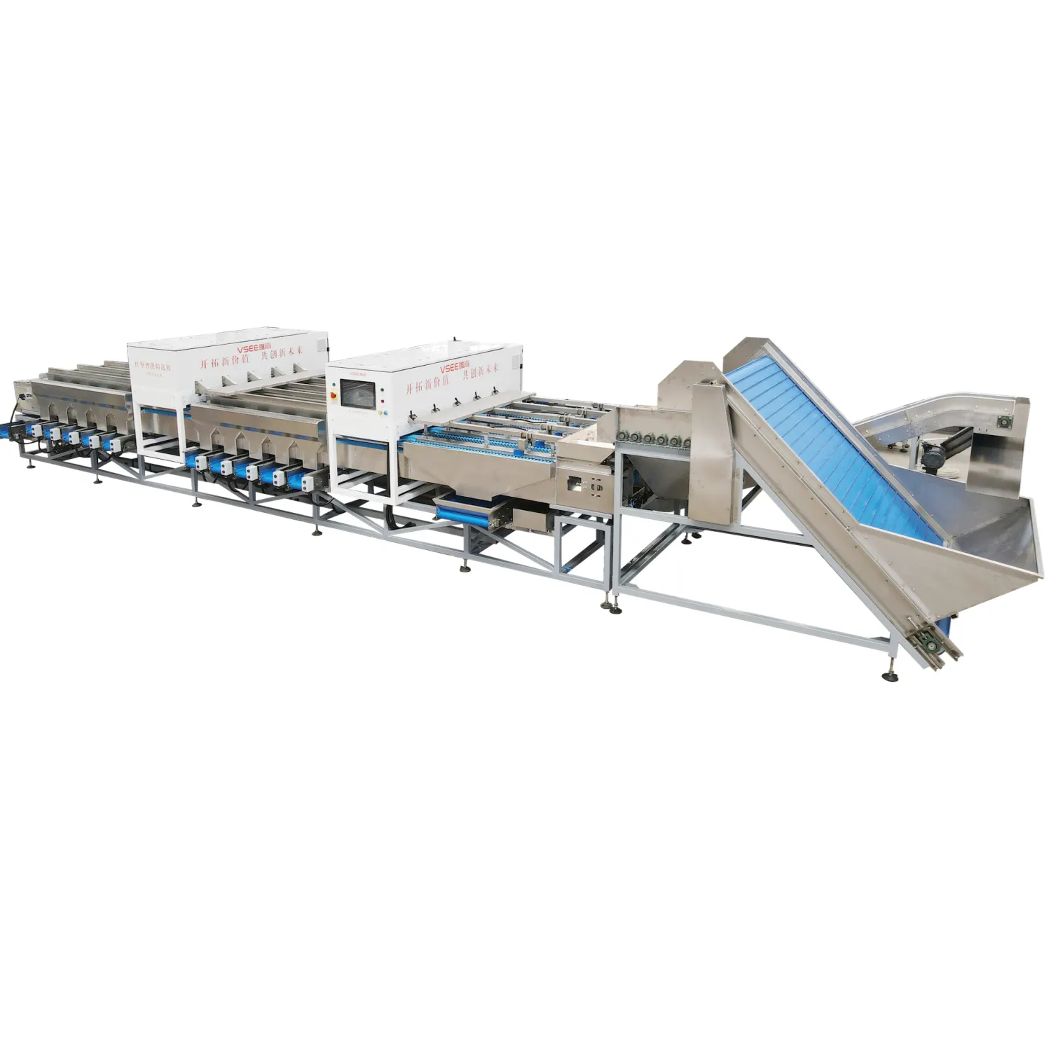 Voll automatische Jujube-und Dattel-Fruchtsaftsirup-Verarbeitung linie Apfelsortierer-Gemüsesortier-Sortiermaschine für Kartoffeln