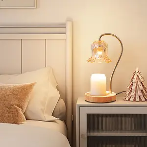 Scentsy all'ingrosso elettrico candela scalda cera di legno cera di fusione di vetro per camera da letto