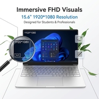 Laptop Baru 15,6 inci dengan Prosesor AMD Ryzen 5 3500U, RAM 16GB, Sistem Windows 11 Pro, Dirancang Khusus untuk Penggunaan Bisnis