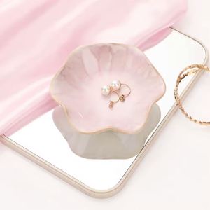 Multifunction <b>Ceramic</b> Trinket Tray Jewelry Display, Key Bowl, <b>Ring</b> Plate Gifts for Friends Sisters Daughter Mother - Product Image 4