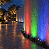 Nouvelle conception, installation facile, éclairage mural LED flexible 3D 3*5W RGB IP44 pour colonnes dans les halls d'exposition et les halls de musées