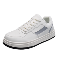 Chaussures de skate à plateforme pour hommes, en cuir véritable, respirantes et durables, baskets décontractées pour tous les jours