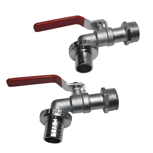 Robinet d'arrosage en alliage de zinc G1'' pour usage extérieur et intérieur, avec levier facile à ouvrir/fermer, vanne à boisseau sphérique pour l'approvisionnement en eau - Product Image 5