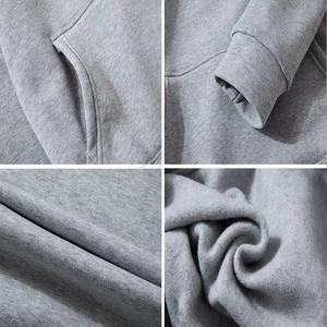 Ensemble de sweats à capuche vierges en coton 100 % de haute qualité pour sublimation, personnalisables avec logo par presse à chaud, <span class=keywords><strong>2</strong></span> pièces pour hommes, motif tissé imprimé - Product Image 4