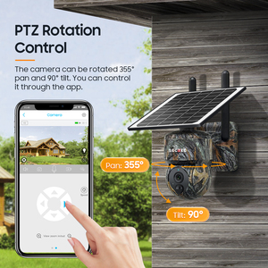 Sectec ngụy trang năng lượng mặt trời 4G không dây ngoài trời giám sát IP66 wifi từ xa có thể sạc lại pin trang trại <span class=keywords><strong>Camera</strong></span> An Ninh - Product Image 2