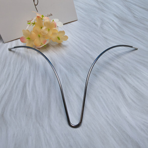 Aro de acero inoxidable en forma de V para sujetador, alambre metálico en forma de U para accesorios de lencería, alambre metálico en forma de U para bikini, aro con hebilla en forma de U - Product Image 5