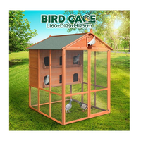 Cage de rangement en bois pour poissons, grand format sur pied, maison pour perroquet, oiseau nid, accessoire pour animaux domestiques