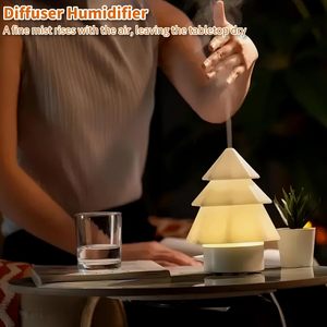 Christmas Tree Essential <b>Oil</b> <b>Diffuser</b> LED Ambient Light Creative Christmas Gift Decoration - Product Image 2