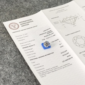 Moissanita suelta de diamante VVS creada en laboratorio con corte brillante redondo, precio al por mayor, disponible en colores rosa, azul, Morado, verde y blanco - Product Image 4