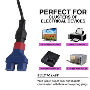 AC 250V IEC ตัวเชื่อมต่อ IEC 320 C14ปลั๊กตัวผู้ไปยังอะแดปเตอร์ตัวเชื่อมต่อตัวเมีย C13 2ทาง - Product Image 4