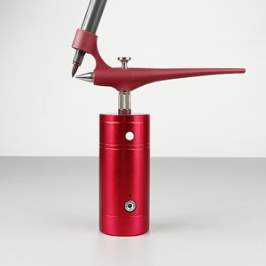 Marqueur aérographe électrique portable à double action alimenté par batterie, alimentation par gravité, vitesse réglable, pour travaux d'art, modélisme, figurines - Product Image 4