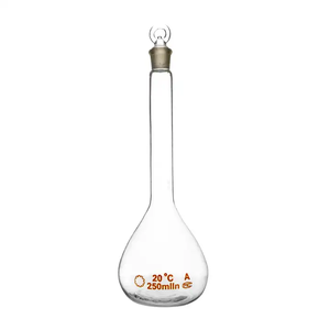 Frasco Volumétrico de Laboratorio Boro 3.3 de 10 ml con Tapón, Vidrio Resistente a Altas Temperaturas - Product Image 3