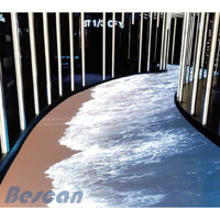 BESCAN Interaktiver Tanzboden LED-Display 3D-Tanzboden Stehende LED-Bildschirmpaneele Bodenfliesen LED-Bühne Hochzeitsdisplay