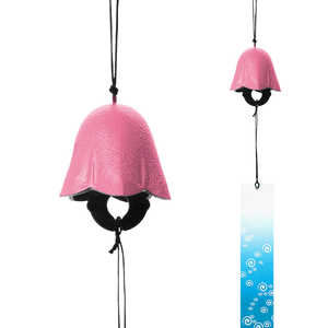 Campane in ferro in stile giapponese Yiduoy, fiore a cinque punte, regali per aree panoramiche, decorazioni da appendere, metallo fuso per esterni - Product Image 3