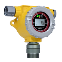 Detector de Gas Metano CH4 Industrial Fijo en Línea con Protección IP66, Pantalla LCD y Valores de Alarma Ajustables