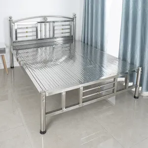 Simple Metal Bunk Adult Stainless Steel Bed