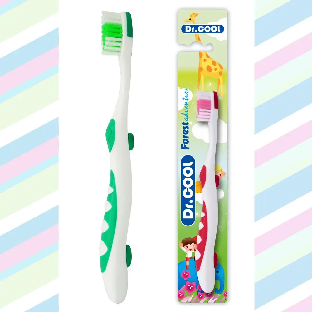 Home Use Children Food Grade Silicone Tooth Brush Head 360 Degree Cleansing Toothbrush