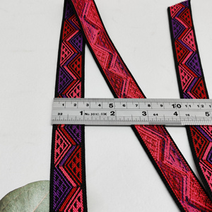 Ruban de bordure en nylon souple rouge et noir en gros, ruban biais, élastique pliable pour sous-vêtements, ruban élastique en nylon tissé - Product Image 4