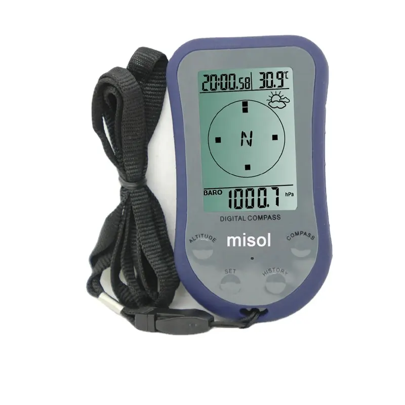 Misol WS-110 Water proof digital LCD compass altimeter misol thermometer barometer