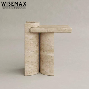 WISEMAX FURNITURE <span class=keywords><strong>Table</strong></span> d'appoint de <span class=keywords><strong>salon</strong></span> de luxe léger, <span class=keywords><strong>table</strong></span> basse <span class=keywords><strong>en</strong></span> <span class=keywords><strong>travertin</strong></span> pour suite d'hôtel, <span class=keywords><strong>salon</strong></span>, boutique - Product Image 3