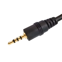 Câble d'extension audio Jack 2,5 mm, connecteur AUX TRS trois canaux, gaine PVC, mâle-mâle, stéréo, pour voiture, paire torsadée