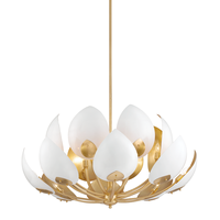 Plafonnier suspendu en métal au Design de fleur, Design artistique moderne