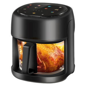 Caliente llegada de grado alimenticio profesional sin aceite Airfryers eléctrico de vidrio profundo freidoras de aire 5L 4.5L - Product Image 1