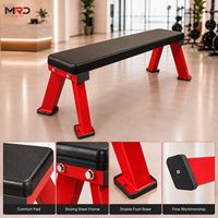 Banc de musculation plat commercial MRD-SH34, banc de musculation robuste pour la salle de sport et les entraînements avec poids libres