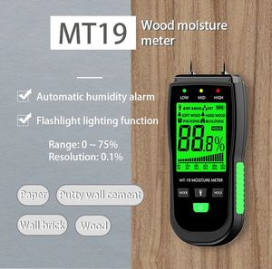 आर एंड डी Mt-19 लकड़ी नमी मीटर डिजिटल आर्द्रता मीटर दीवार हाइग्रोमीटर लकड़ी डैप डिटेक्टर निर्माण आर्द्रता परीक्षक - Product Image 3