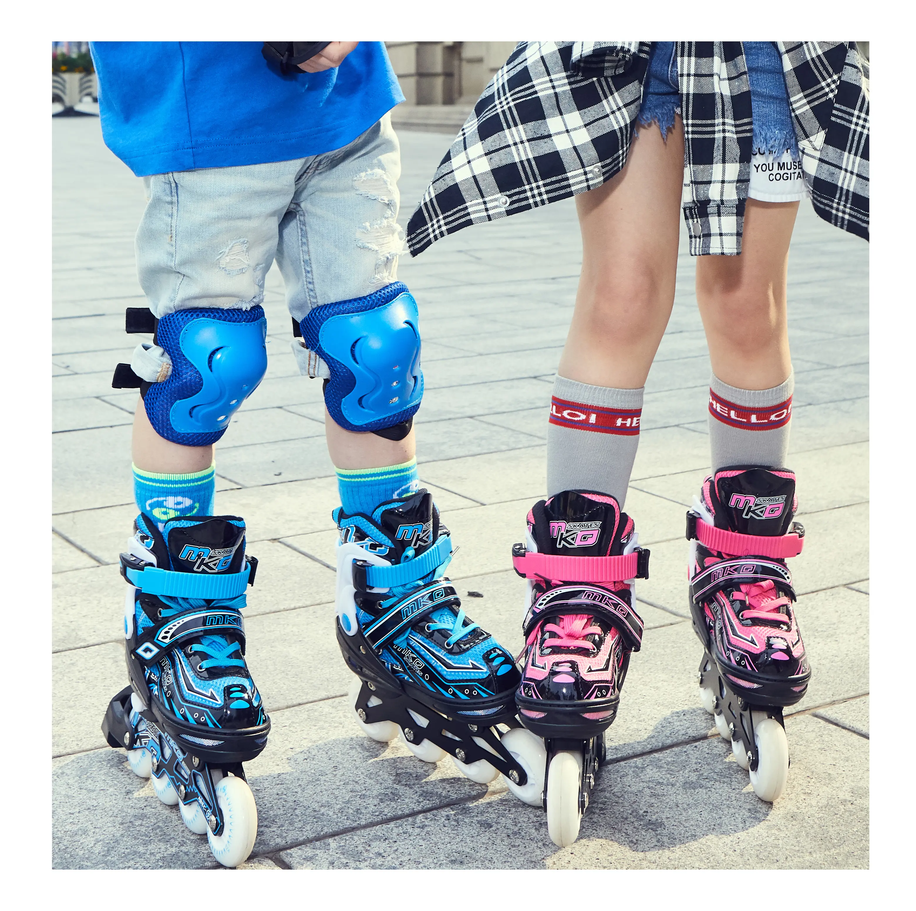 각 조정 가능한 인라인 롤러 스케이트 아이들을위한 Ruedas De Patin 롤러 스케이트 신발 소녀 소년
