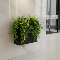 Pot de fleurs extérieur en acier laminé à froid, design nordique moderne, écologique, à large ouverture, avec trou de drainage et revêtement en poudre