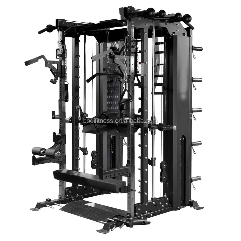 Fitness equipment heavy duty strength trainer power cage squat rack multi equipment